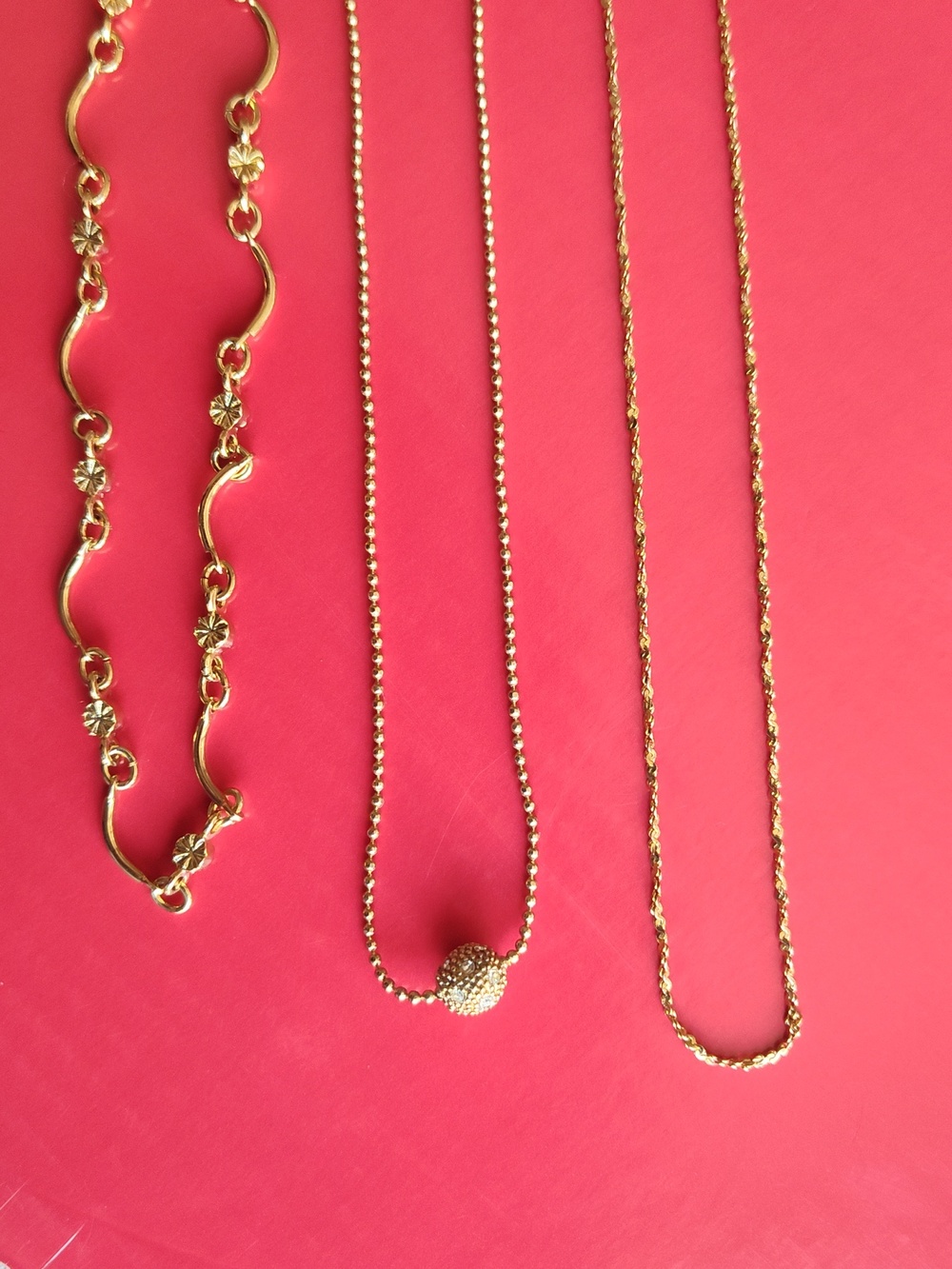 Gold Layered Anklet Or Bracelet 3 Piece - Festival Or Party - Women Accessories
